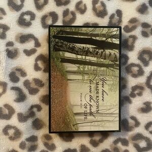 Forest art with bible verse